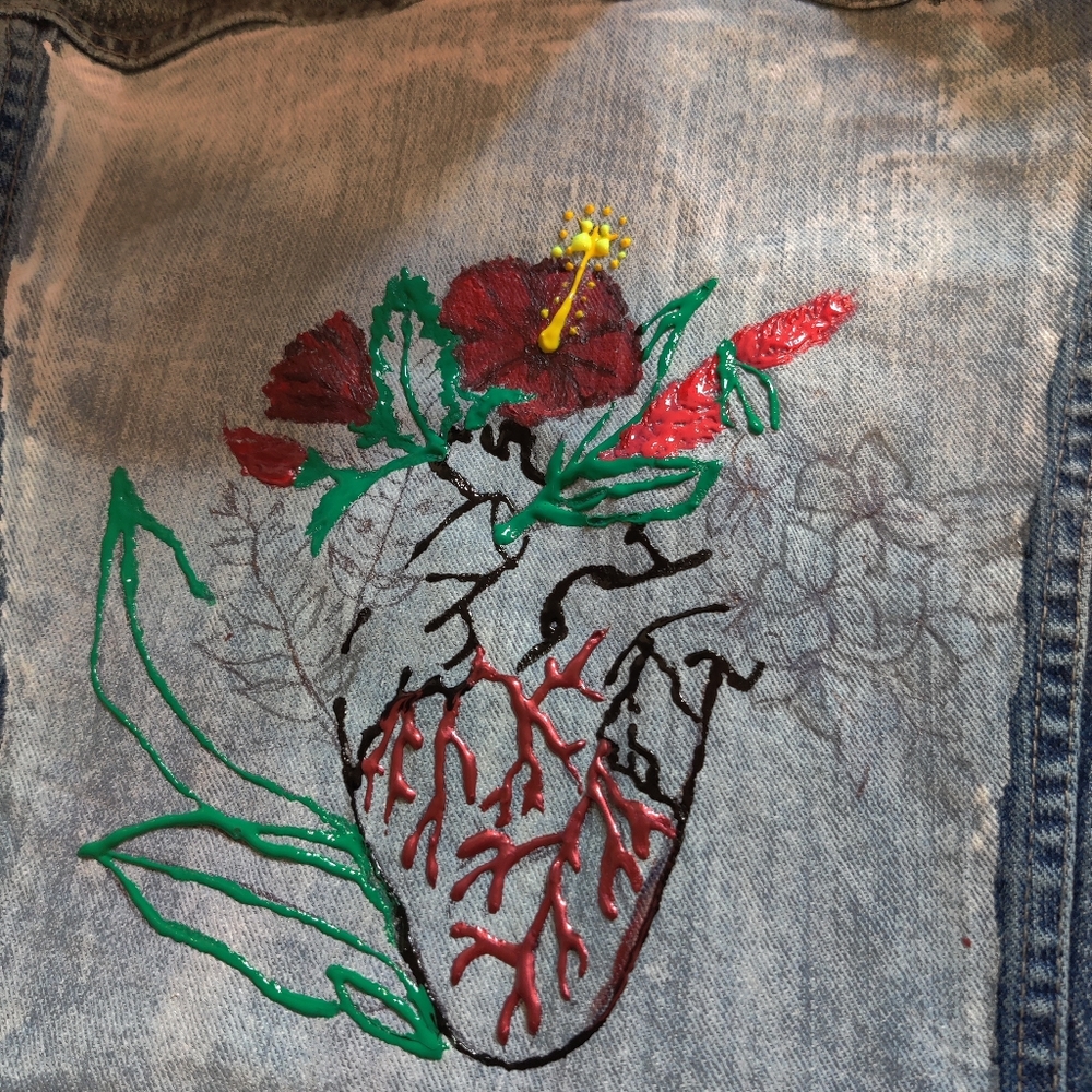 Handpainted Denim Jacket - Picture 12 of 16